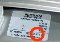 kleurnummer nissan